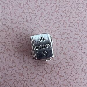 Pandora Sterling Silver Education Study Books charm (#790536)